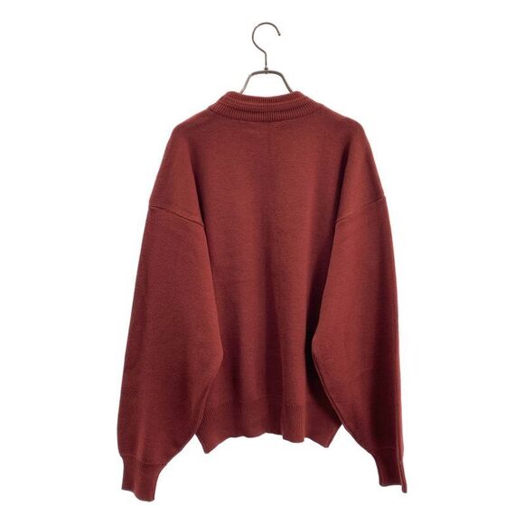 Christian Dior | 1990s Vintage Sports Mock Neck Knit Sweater | Burgundy Green | - Picture 4 of 7